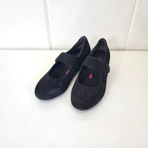 Ros Hommerson Black Suede Mary Jane Shoes - Picture 2 of 7